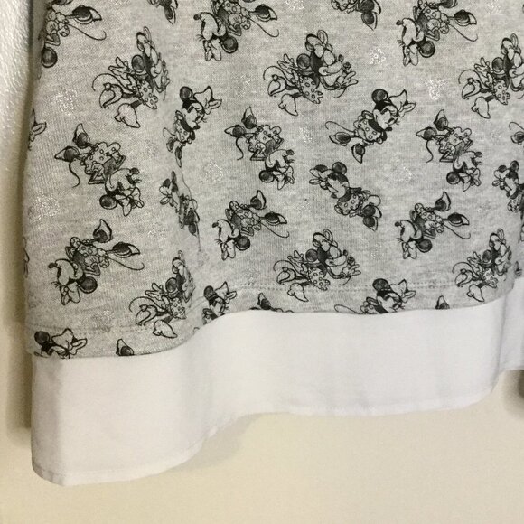 Disney Parks Grey Long Sleeved Minnie Mouse Top - Picture 3 of 7